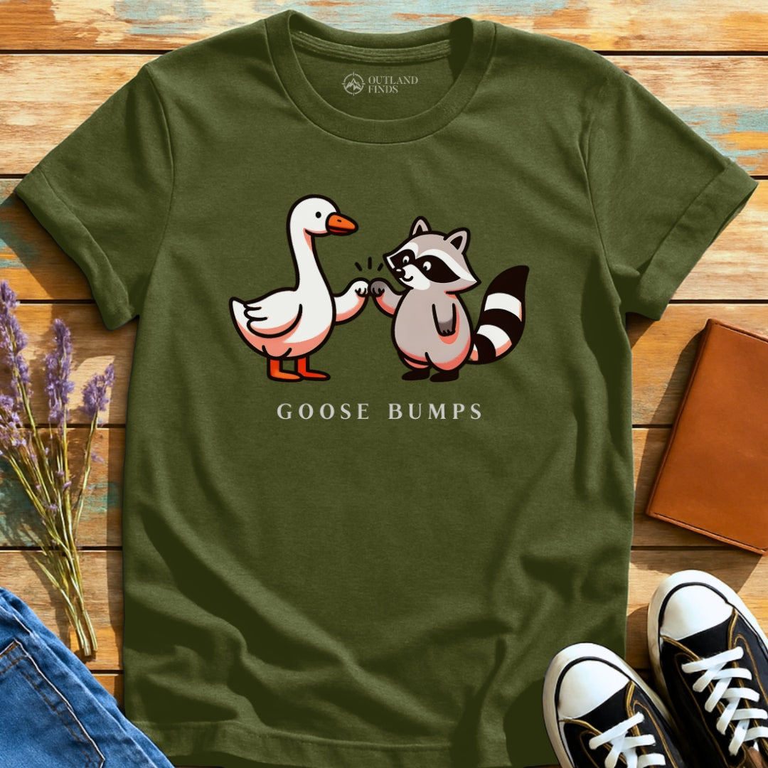 Goose Bumps Raccoon T-Shirt