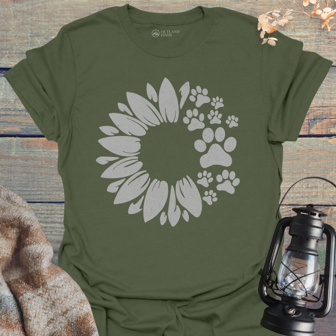 Flower with Paws T-Shirt