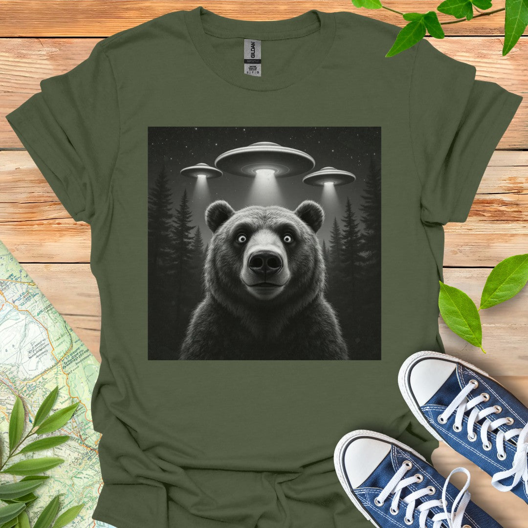 Surprised Bear Selfie T-Shirt