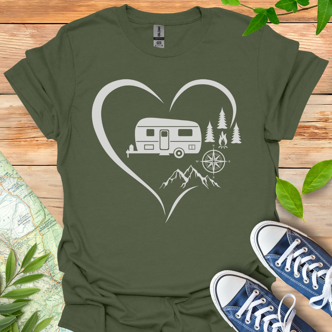 Heart Camping T-Shirt