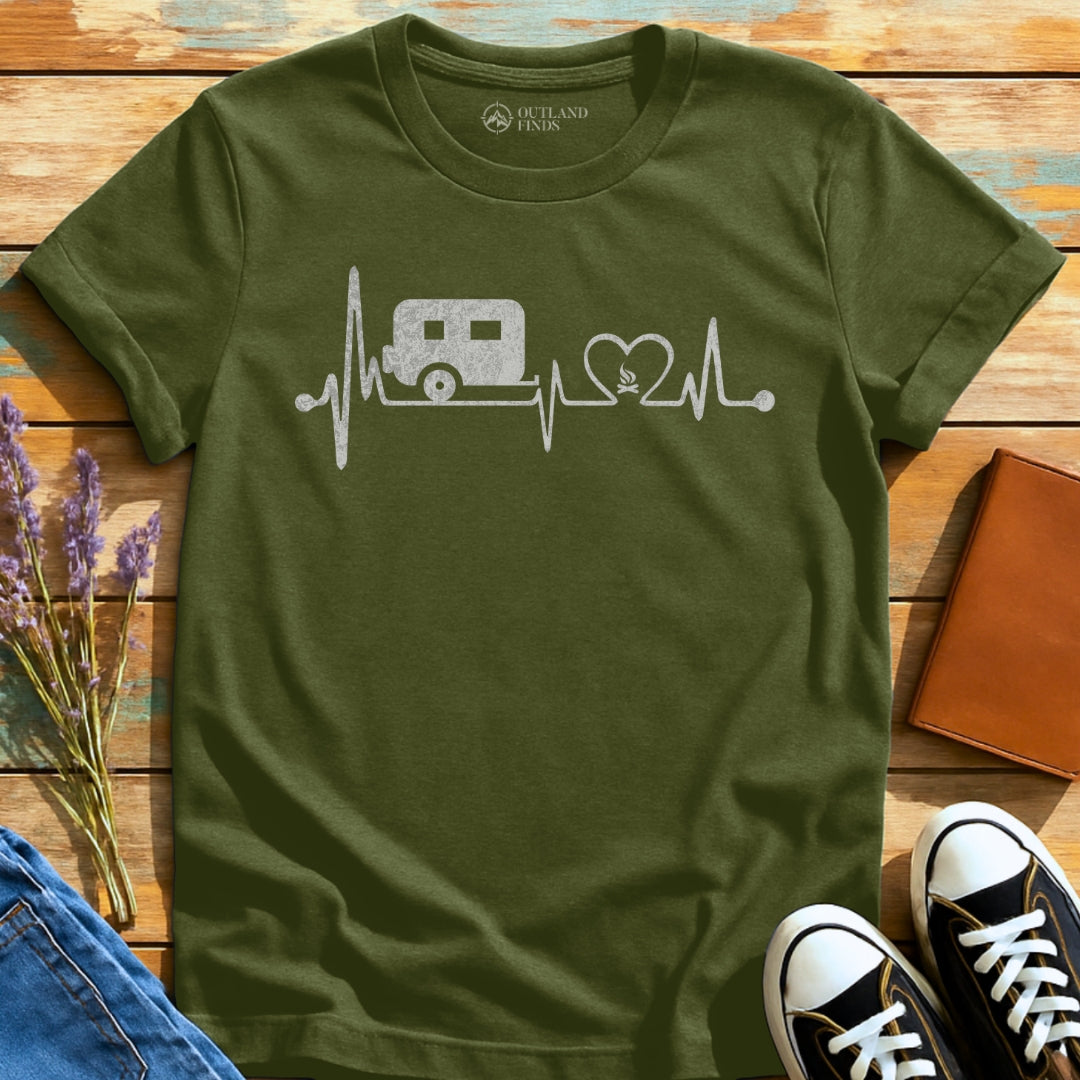 Camping EKG T-Shirt