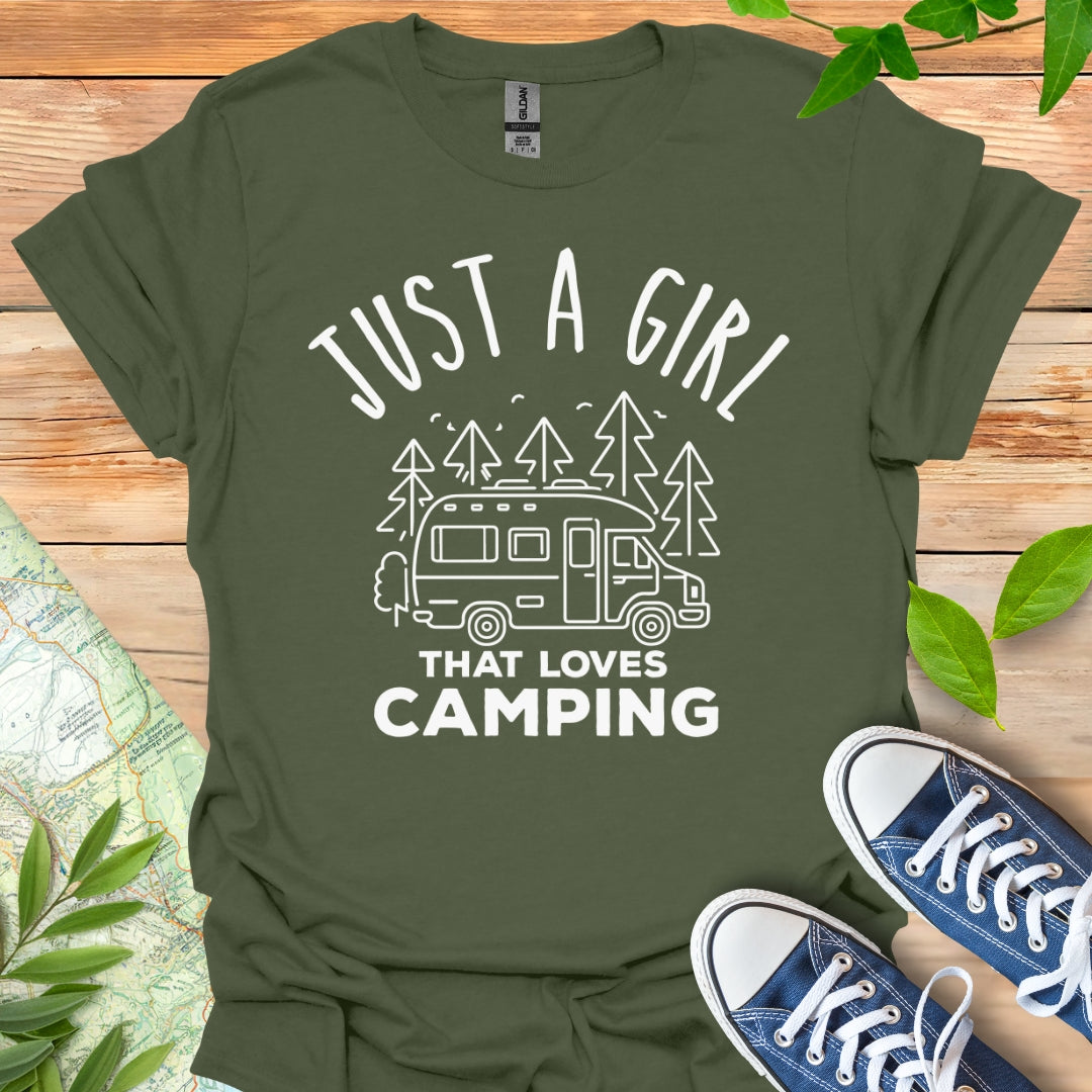 Girl Loves Camping T-Shirt