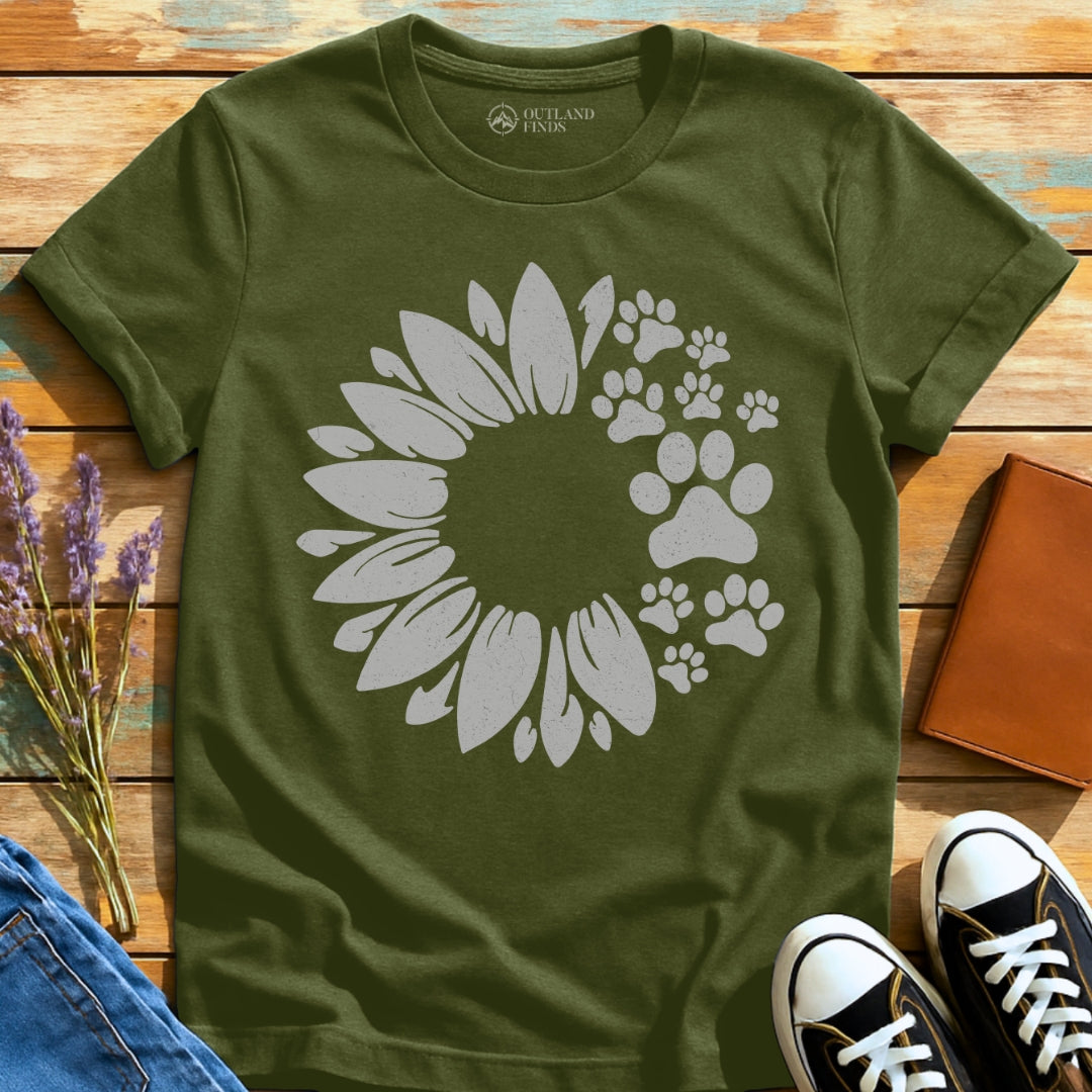 Flower with Paws T-Shirt