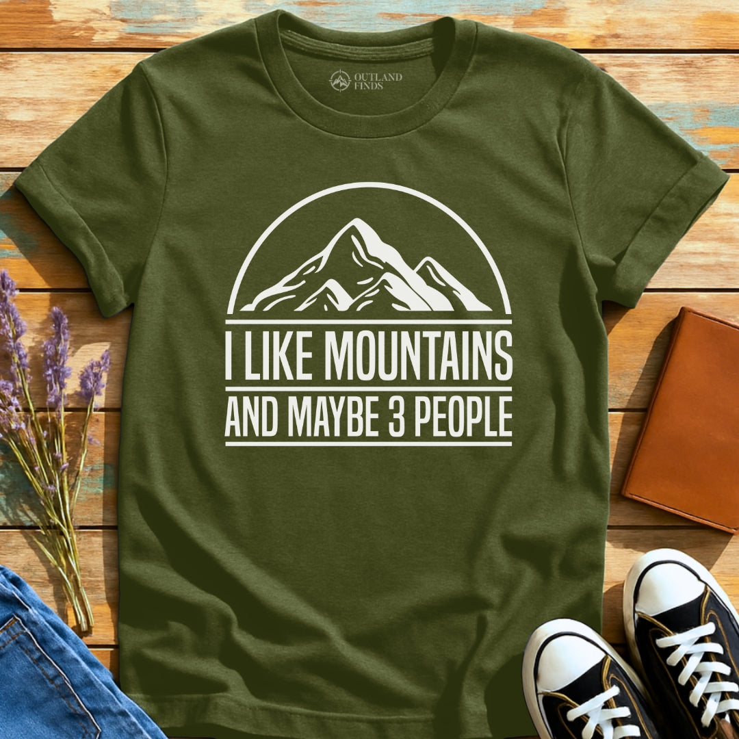 Mountains & 3 People T-Shirt