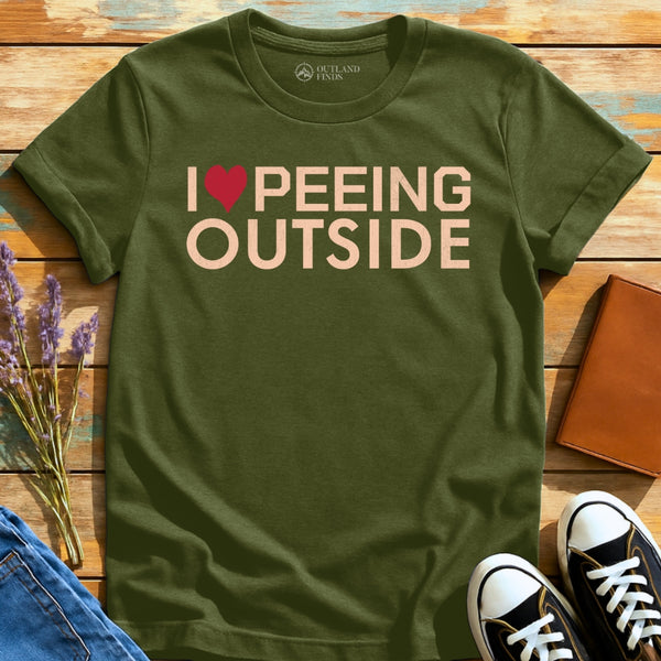 Peeing Outside T-Shirt – OUTLAND FINDS