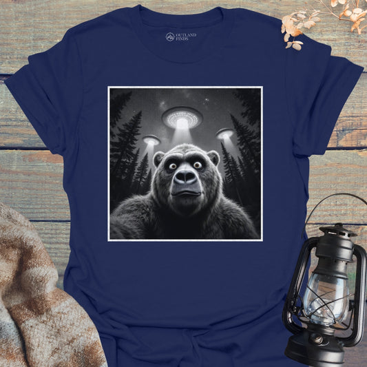 Bear UFO Selfie T-Shirt