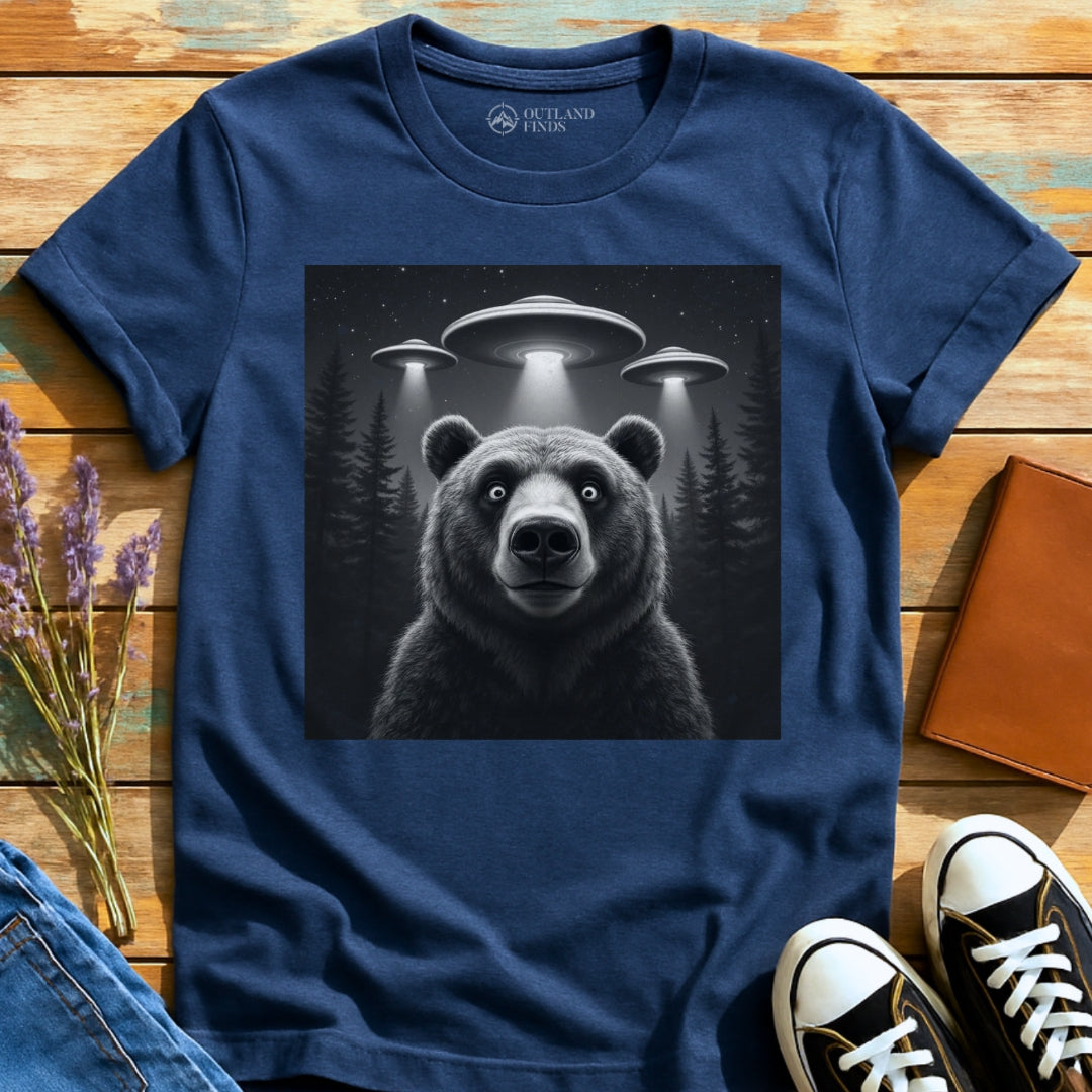 Surprised Bear Selfie T-Shirt