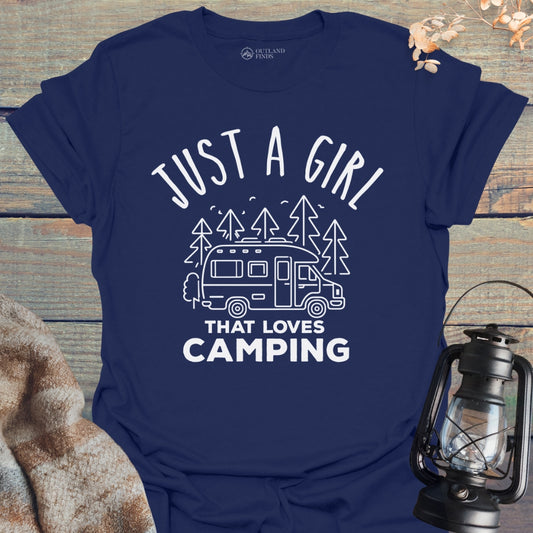 Girl Loves Camping T-Shirt