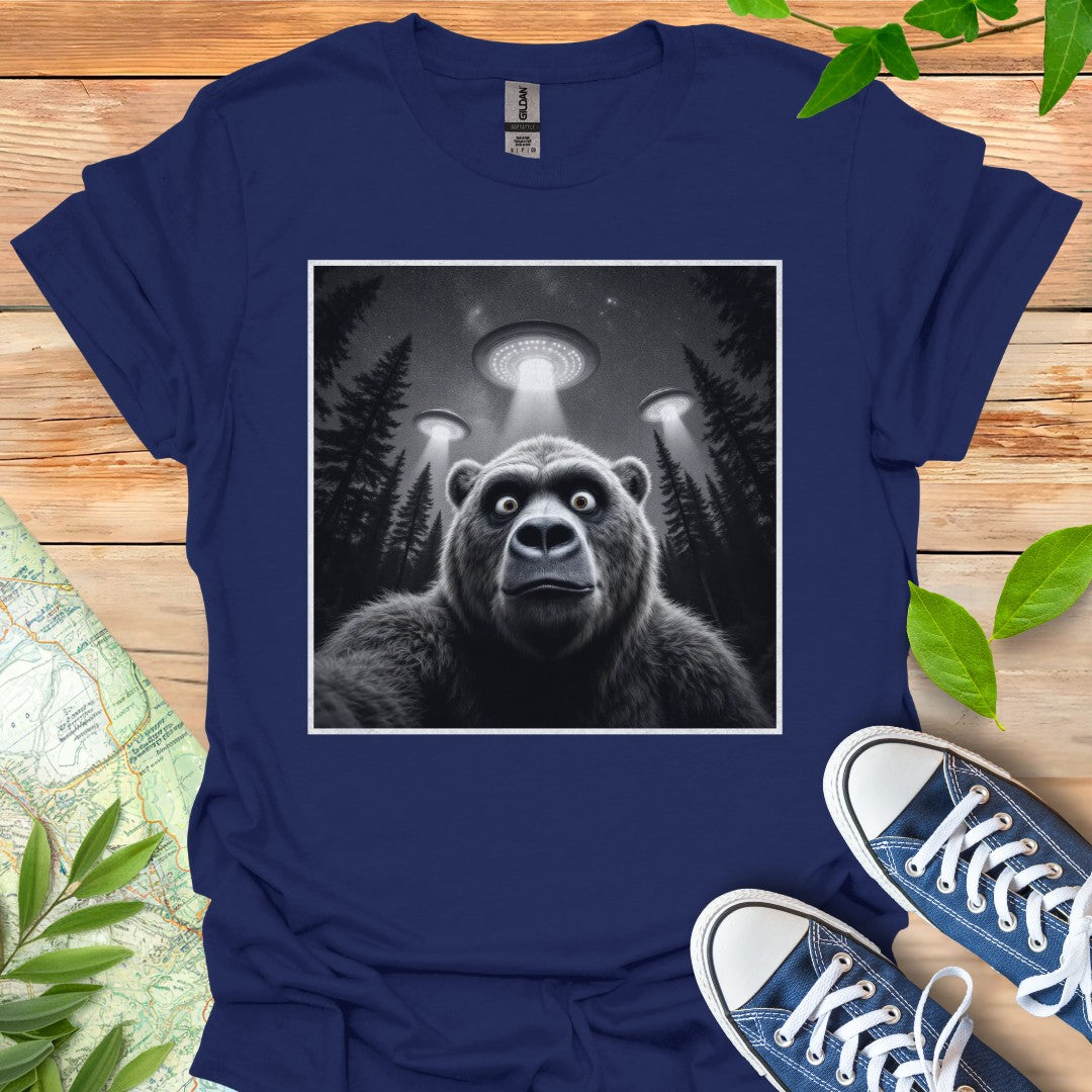 Bear UFO Selfie T-Shirt