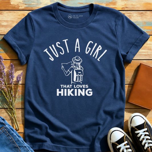 Girl Loves Hiking T-Shirt