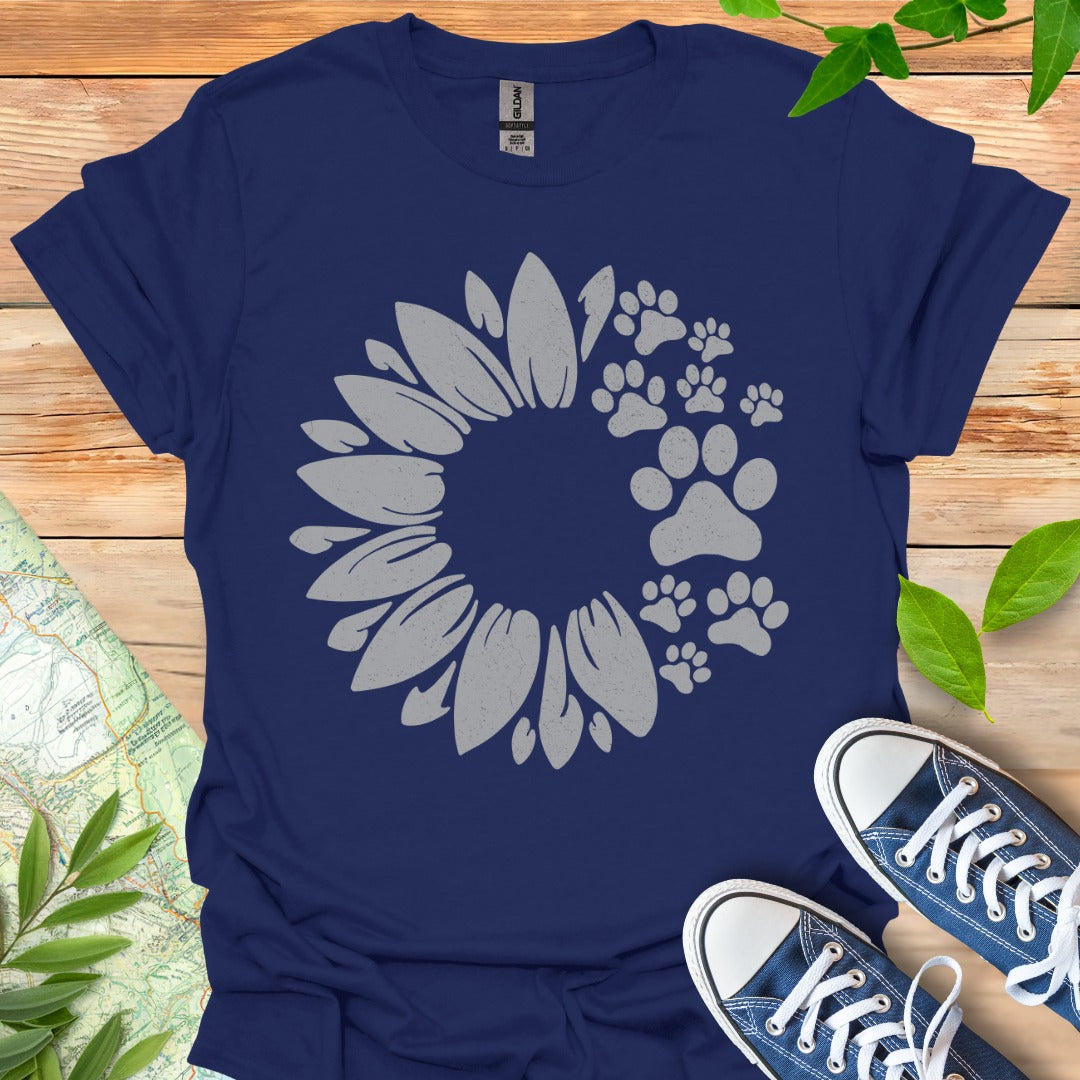 Flower with Paws T-Shirt