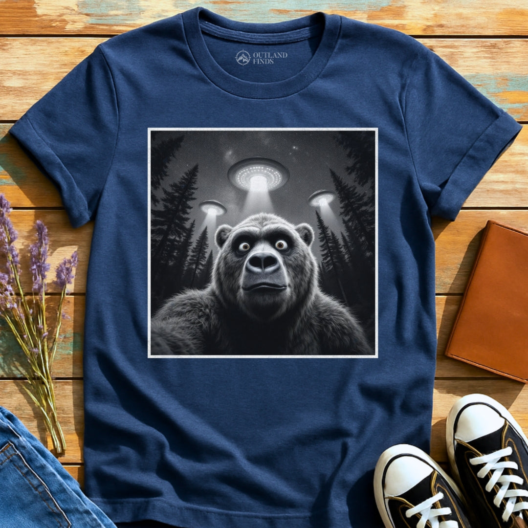Bear UFO Selfie T-Shirt
