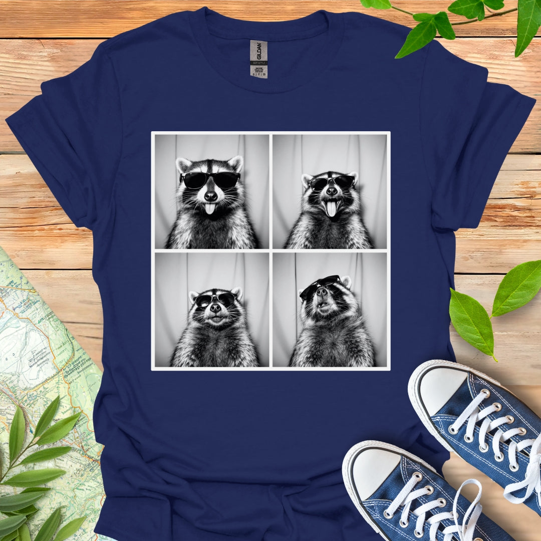 Photo Booth Raccoon T-Shirt