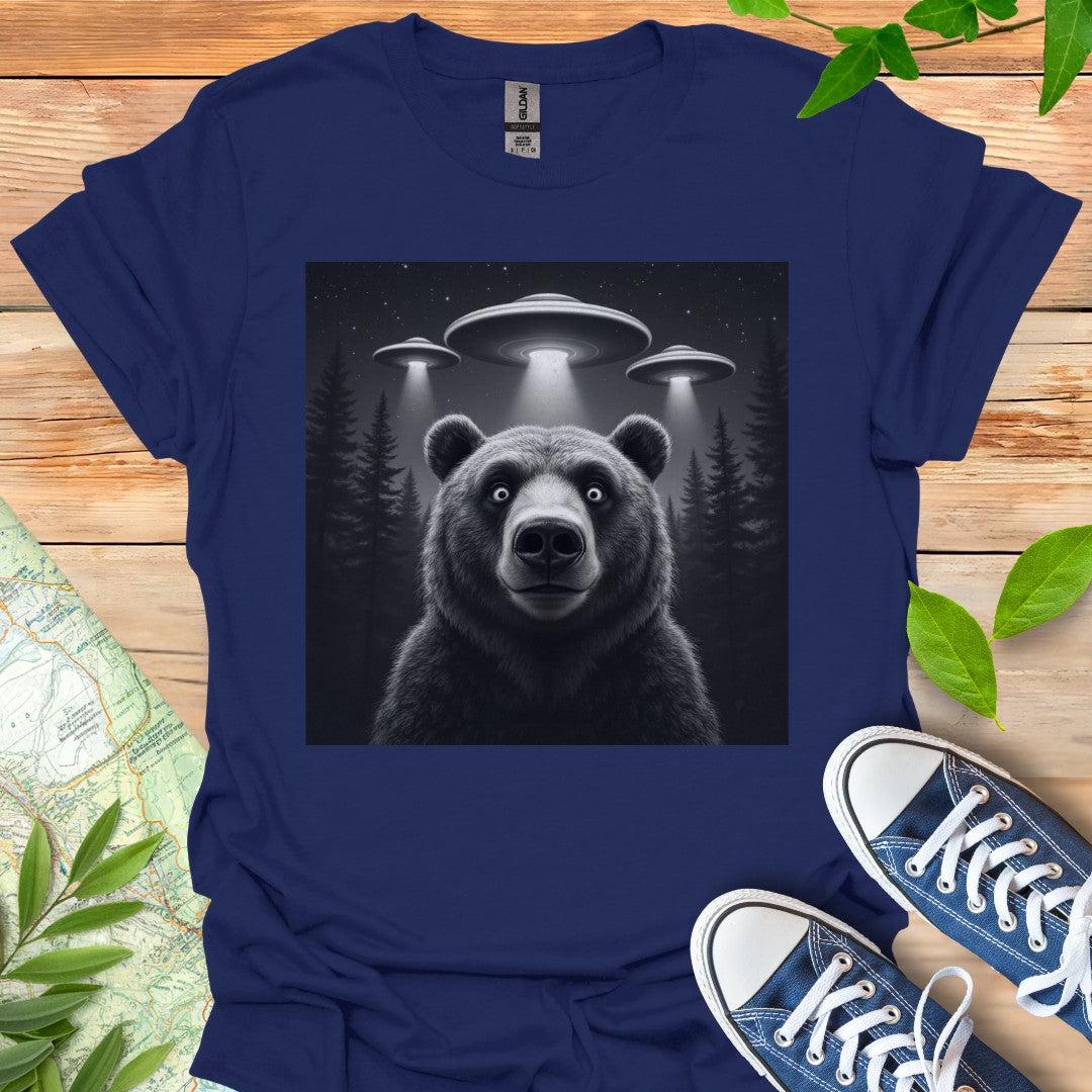 Surprised Bear Selfie T-Shirt