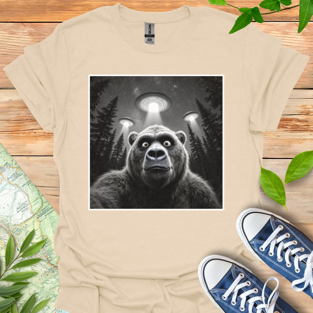 Bear UFO Selfie T-Shirt