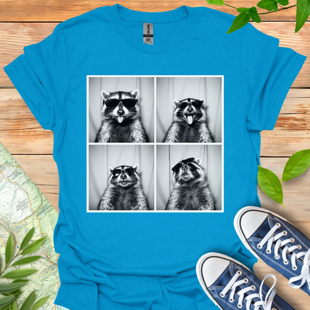 Photo Booth Raccoon T-Shirt