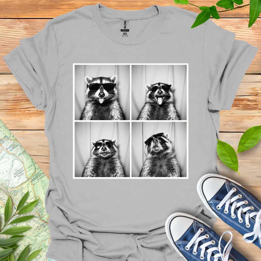 Photo Booth Raccoon T-Shirt