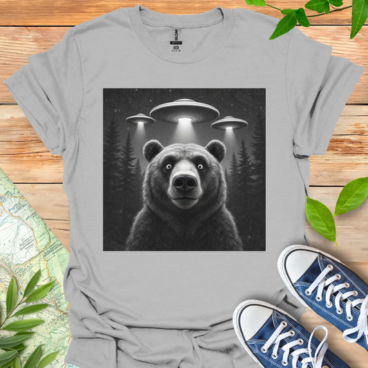 Surprised Bear Selfie T-Shirt