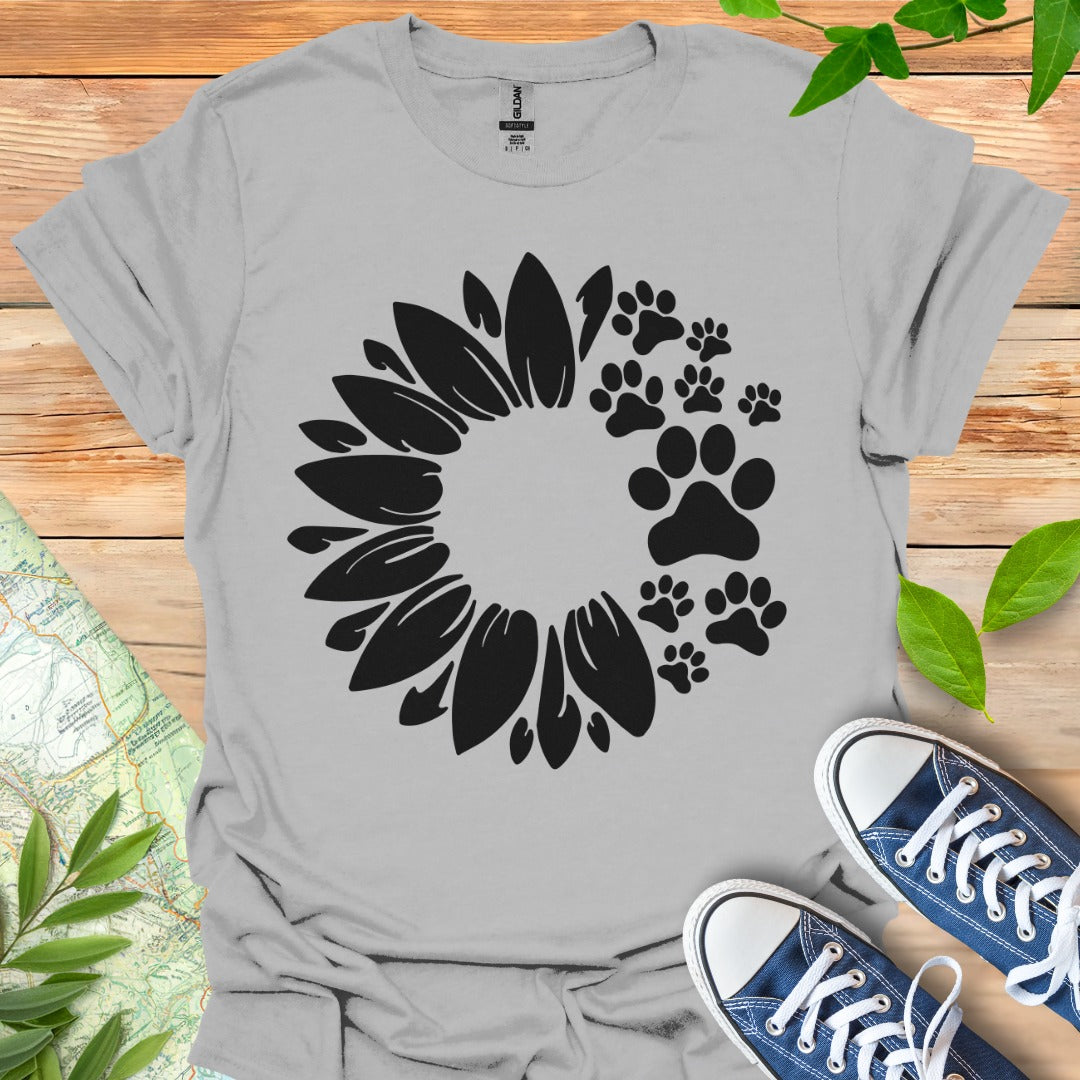 Flower with Paws T-Shirt