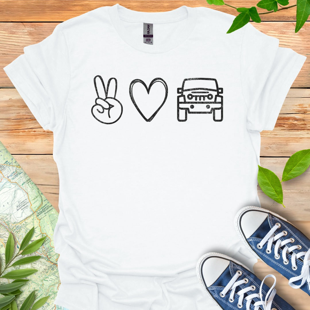 Peace Love Ride T-Shirt