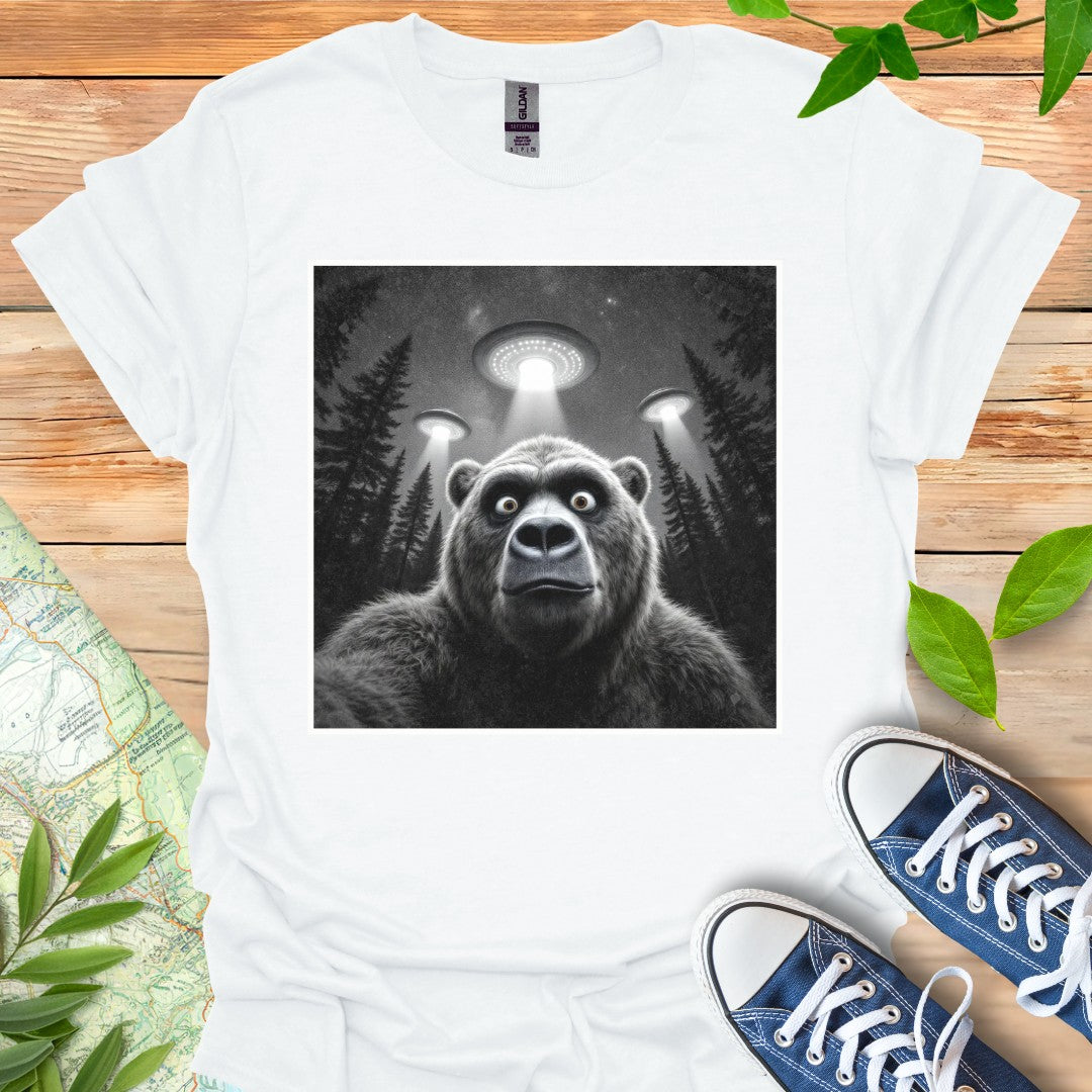 Bear UFO Selfie T-Shirt