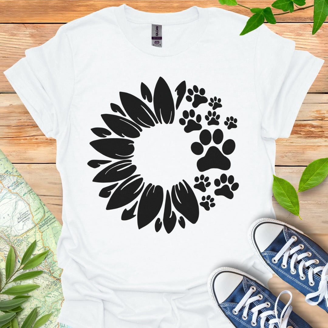 Flower with Paws T-Shirt