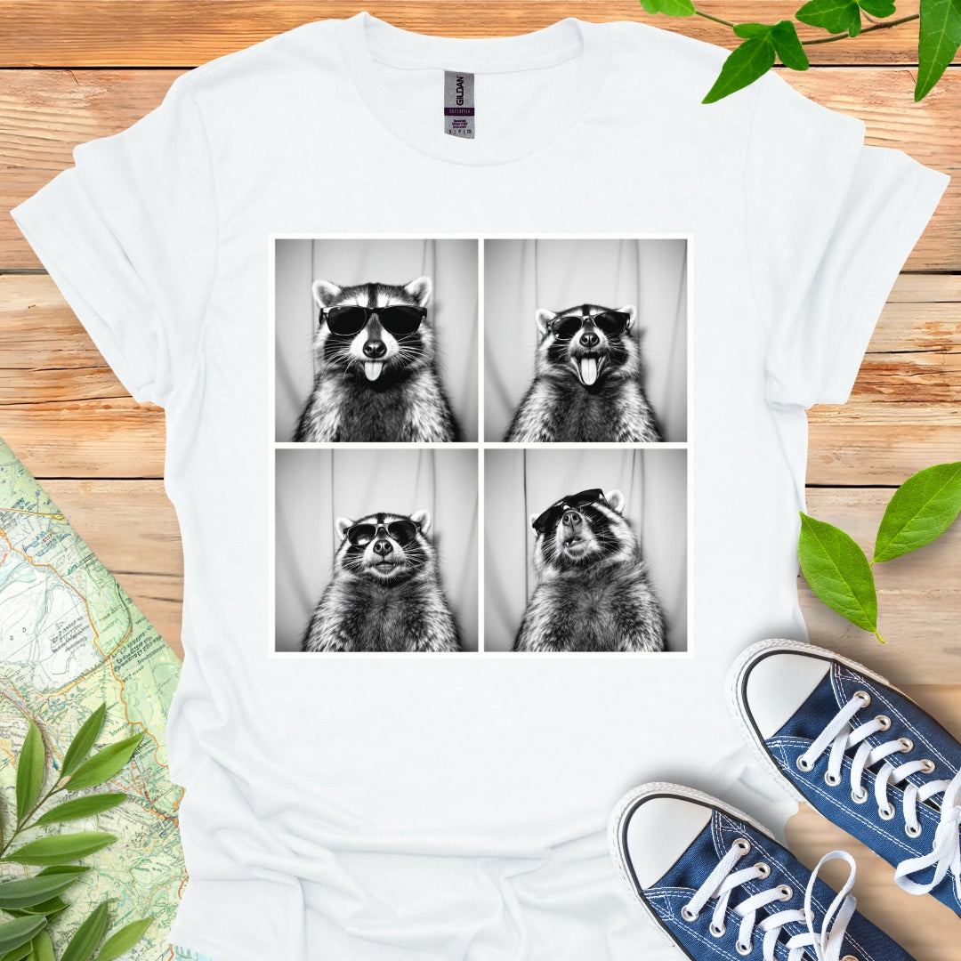 Photo Booth Raccoon T-Shirt